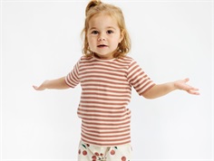 THE NEW Siblings Fro t-shirt old rose striped  